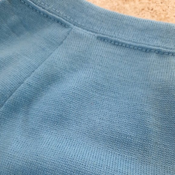 Vtg 70s blue knit midi skirt - Jantzen brand - Picture 7 of 9